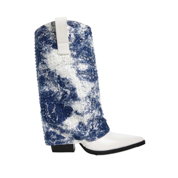 Azalea Wang Hartley Fold-Over Boot - Size 10 - Picture 6 of 6